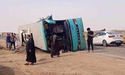 واژگونی اتوبوس حامل زائران پاکستانی در یزد  ۲۸ کشته برجای گذاشت | حال ۱۴ مصدوم وخیم است + ویدئو