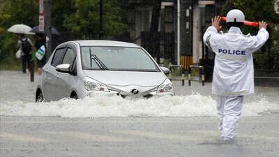 بارش شدید باران در توکیو/ ایستگاههای مترو تعطیل شدند