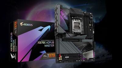 گیگابایت از مادربرد قدرتمند و تمام عیار X870E AORUS Master رونمایی کرد؛ با پشتیبانی از 256 گیگابایت حافظه DDR5-8200