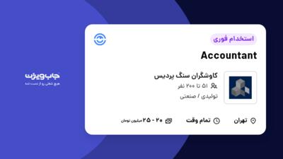 استخدام Accountant در کاوشگران سنگ پردیس