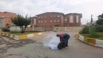 مهپاشی بیش از هزار منهول فاضلاب در شهرستان کردکوی