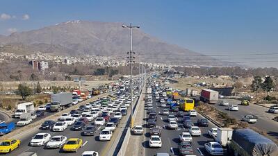 حجم تردد در جاده‌های زنجان افزایشی می‌شود