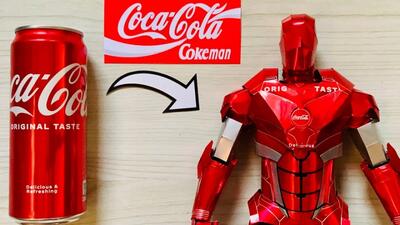 تبدیل قوطی های کوکاکولا به یک CocaColaMan زرهی جالب!