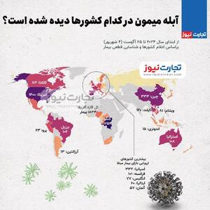 اینفوگرافی/ آبله میمون در کدام کشورها دیده شده است؟ | اقتصاد24