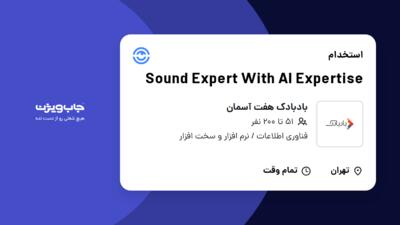 استخدام Sound Expert With AI Expertise در بادبادک هفت آسمان