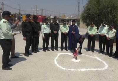 کلنگ زنی ستاد فرماندهی انتظامی شهرستان بهمئی