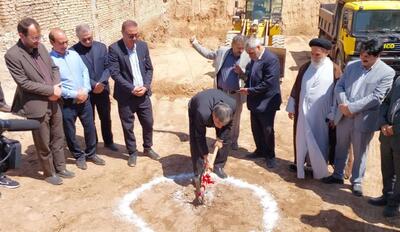 کلنگ احداث مرکز اهدای خون اسفراین بر زمین زده شد