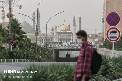 گرد و خاک مهمان ناخوانده قمی‌ها تا روز شنبه/ هشدار وضعیت زرد