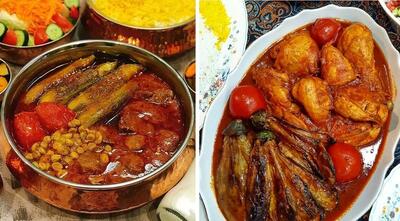 طرز تهیه خورش کدو و بادمجون با مرغ / یه طعم فوق العاده و دستورپخت سریع و راحت