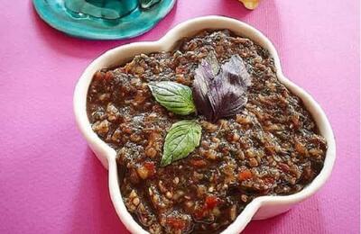 با بادمجون کبابی و رب انار یه ترشی جدید و مجلسی درست کن + طرز تهیه