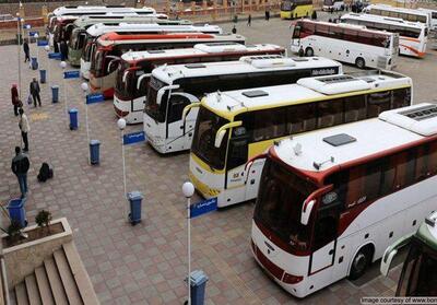 ناوگان حمل و نقل مسافری آماده اعزام زائران به مشهد مقدس - تسنیم