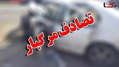 فیلم ترسناک از تصادف شاخ به شاخ در محور جلفا