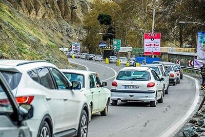 راهداری: ترافیک سنگین در جاده چالوس