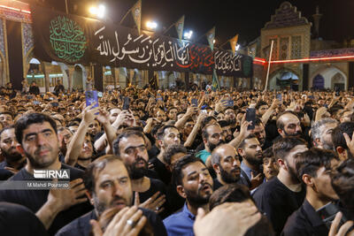 ری قبله تهران در سالروز رحلت جانسوز حضرت محمد و شهادت امام حسن سیاه پوش شد