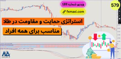 آموزش استراتژی حمایت و مقاومت در طلا – بهترین استراتژی طلا مناسب برای همه | ویدئو 579