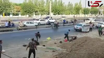 فیلم نزاع دسته جمعی چند مرد افغانی در تهران