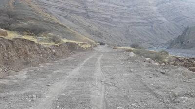 مسیرشکافی جاده عشایری شهبازان به تل زنگی اندیمشک