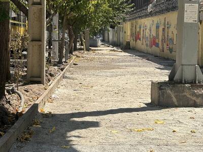 پیاده روسازی ضلع جنوب خیابان قدوسی آغاز شد