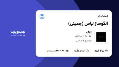 استخدام الگوساز لباس (جمینی) در ژوان