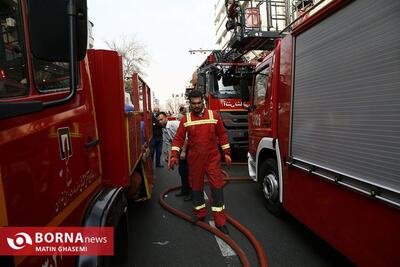 آتش سوزی خوابگاه بانوان در محله سعادت آباد مصدومی نداشت