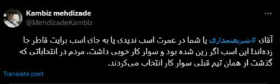 کنایه سنگین داماد روحانی به شریعتمداری؛ یا اسب ندیدی یا قاطر را برایت جا زده‌اند | رویداد24