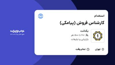 استخدام کارشناس فروش (پیامکی) در یکتانت