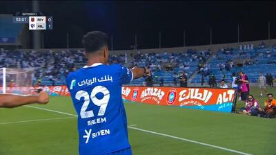  گل اول الهلال به الریاض (سالم الدوساری)