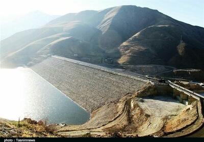 بازگشایی دریچه‌های سد   مروک   لرستان - تسنیم