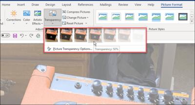 نحوه شفاف کردن تصویر در ورد تنها با چند کلیک