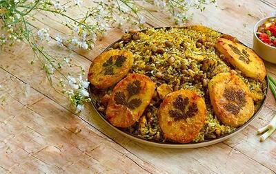 طرز تهیه پلو شوشتری با گوشت