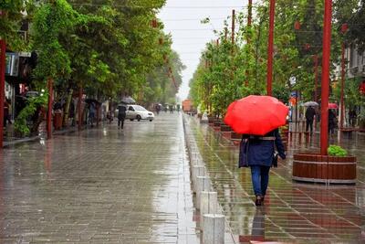 رگبار باران و  کاهش نسبی دما در ۶ استان