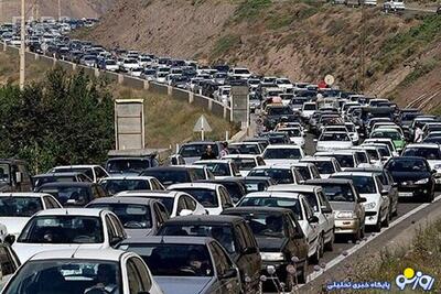 وضعیت جاده‌ها و راه ها، امروز ۵ مهر ۱۴۰۳؛ ترافیک سنگین در مسیر جنوب به شمال جاده‌های چالوس و هراز و آزادراه تهران-شمال | روزنو