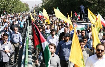 خشم انقلابی ایران در حمایت از لبنان و فلسطین