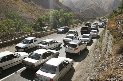 ترافیک سنگین در جاده چالوس / جاده کندوان بسته شد!