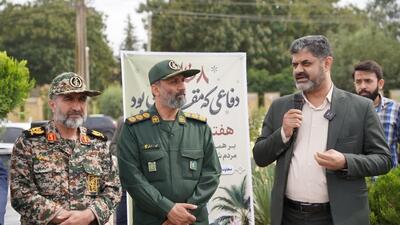 رونمایی از المان سپاه پاسداران در میدان بسیج گرگان