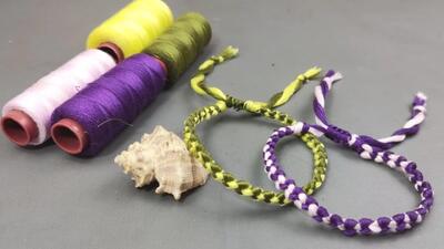 نحوه ساخت دستبند و اکسسوری با نخ خیاطی برای افراد مبتدی