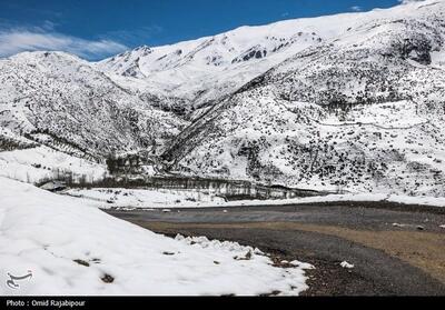 بارش برف پاییزی / پیست اسکی توچال سفید پوش شد