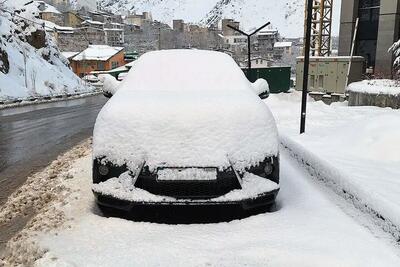 بارش برف در تهران ۸ مهر ۱۴۰۳/فیلم