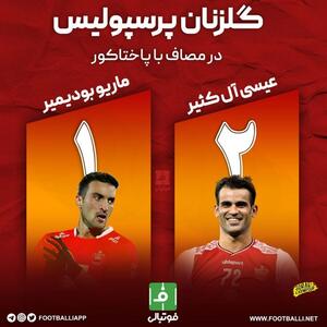 اینفوگرافی اختصاصی/ گلزنان پرسپولیس مقابل پاختاکور