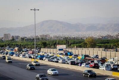 وضعیت جاده‌ها / ترافیک سنگین در برخی مقاطع آزادراه قزوین- تهران