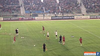 گرم کردن پرسپولیس قبل از تقابل با پاختاکور - پارس فوتبال | خبرگزاری فوتبال ایران | ParsFootball