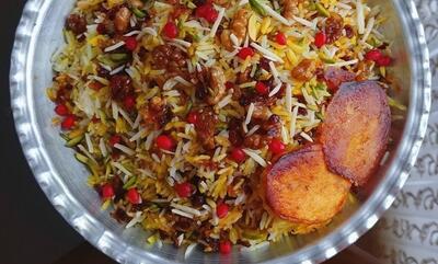 طرز تهیه گردو پلو با گوشت قلقلی؛ غذای اصیل شهرکرد