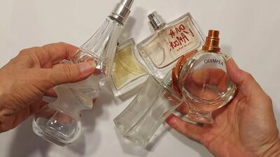 با شیشه عطر خالی ایده های جذاب برای دکور خانه بسازید / ایده خانه داری با شیشه عطر