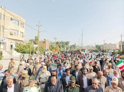 فیلم/ راهپیمایی مرزنشینان قصرشیرین در حمایت از وعده صادق۲