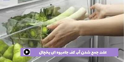 علت جمع شدن آب کف جا میوه ای یخچال