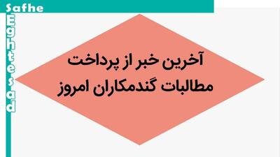 آخرین خبر از پرداخت مطالبات گندمکاران امروز چهارشنبه ۱۱ مهر ۱۴۰۳ | محمدباقر قالیباف: پیگیر پرداخت مطالبات گندم‌کاران هستیم