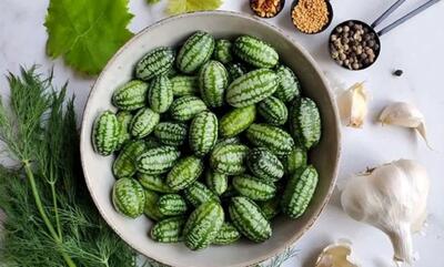 طرز تهیه و مواد لازم ترشی هندوانه موشی