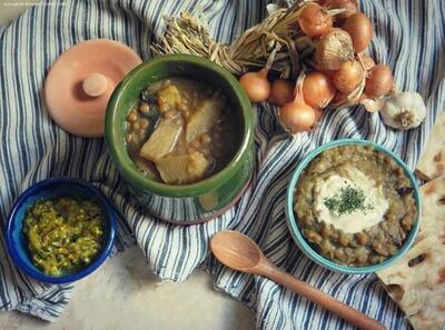 طرز تهیه آبگوشت کلم قمری همدانی خوشمزه