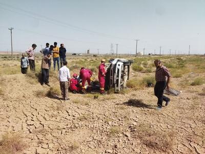 واژگونی خودرو در زنجان یک کشته و پنج مصدوم برجا گذاشت