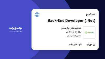 استخدام Back-End Developer (.Net) در نویان نگین پارسیان